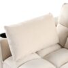 Multi Functional Sofa Bed With Cup Holder And USB Port For Living Room Or Apartments - Milk White - Image 24