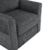 360 Degree Swivel Chair Accent Barrel Armchair With Side Pockets, Compact Design For Living Room, Bedroom, Office - Gray - Image 24