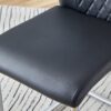 Modern Chic Dining Chairs With Padded Seat In Metal Legs Design For Versatile Room Use (Set of 6) - Black - Image 9