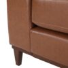 Contemporary 3 Seater Sofa Upholstery - Light Brown - Image 11