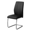 Dining Chair, Side, Upholstered For Dining Room, Modern (Set of 2) - Black - Image 7