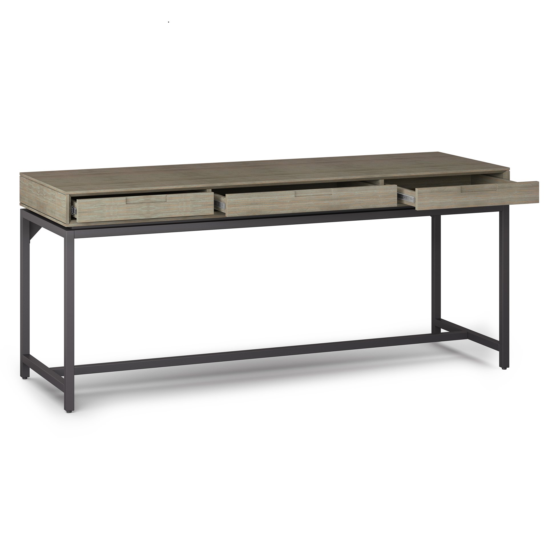 Banting - Mid Century Wide Desk - Distressed Gray - Image 7