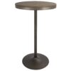 Dakota - Industrial Adjustable Bar / Dinette Table - Antique / Brown - Image 2