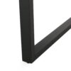 Modern Outdoor Dining Table With, Slatted Top, And U Shaped Legs - Black - Image 11