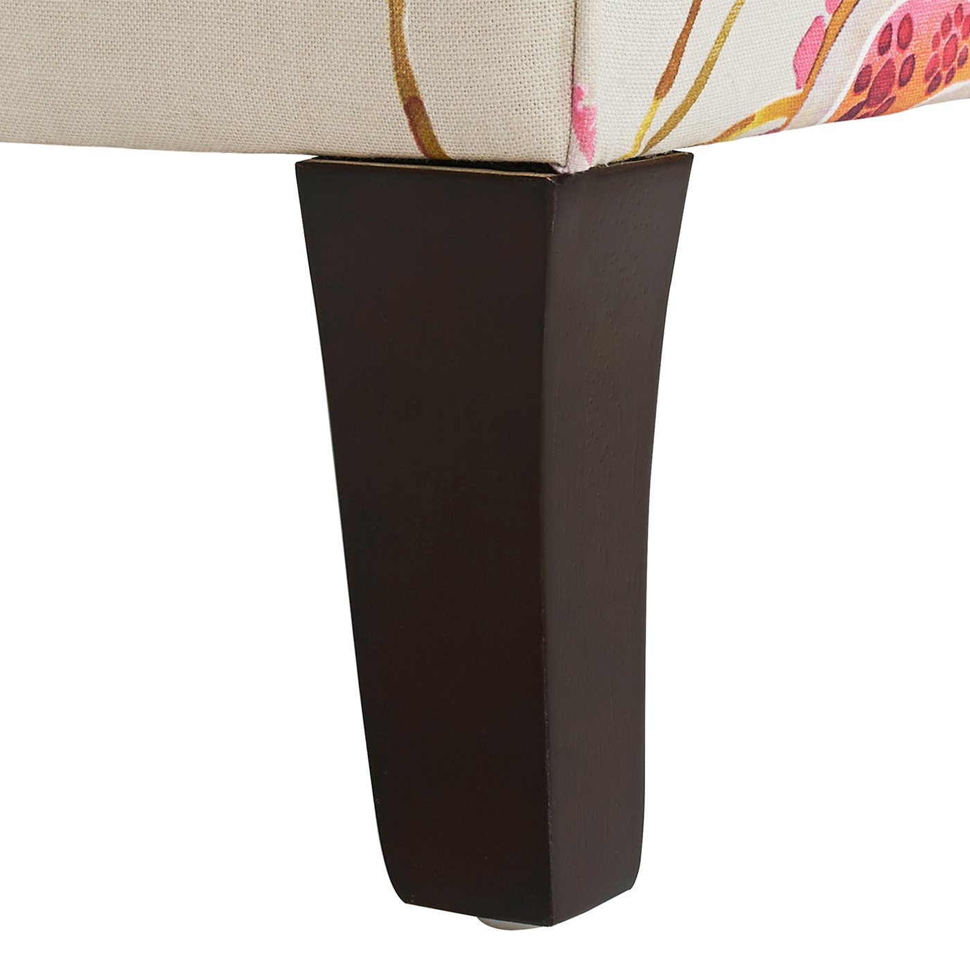 Anya - Boho Chic Wingback Accent Arm Chair - Floral / Leopard / Blue Teal / Purple - Image 4