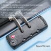 Expanable Spinner Wheel 2 Piece Luggage Set ABS Lightweight Suitcase With Tsa Lock 20" / 24" - Light Blue - Image 4