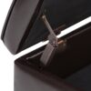 Cosmopolitan - Storage Ottoman Bench With Open Bottom - Tanners Brown - Image 7