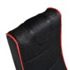 Foldable Gaming Chair With Onboard Speakers, Bluetooth Connection - Black / Red - Image 10