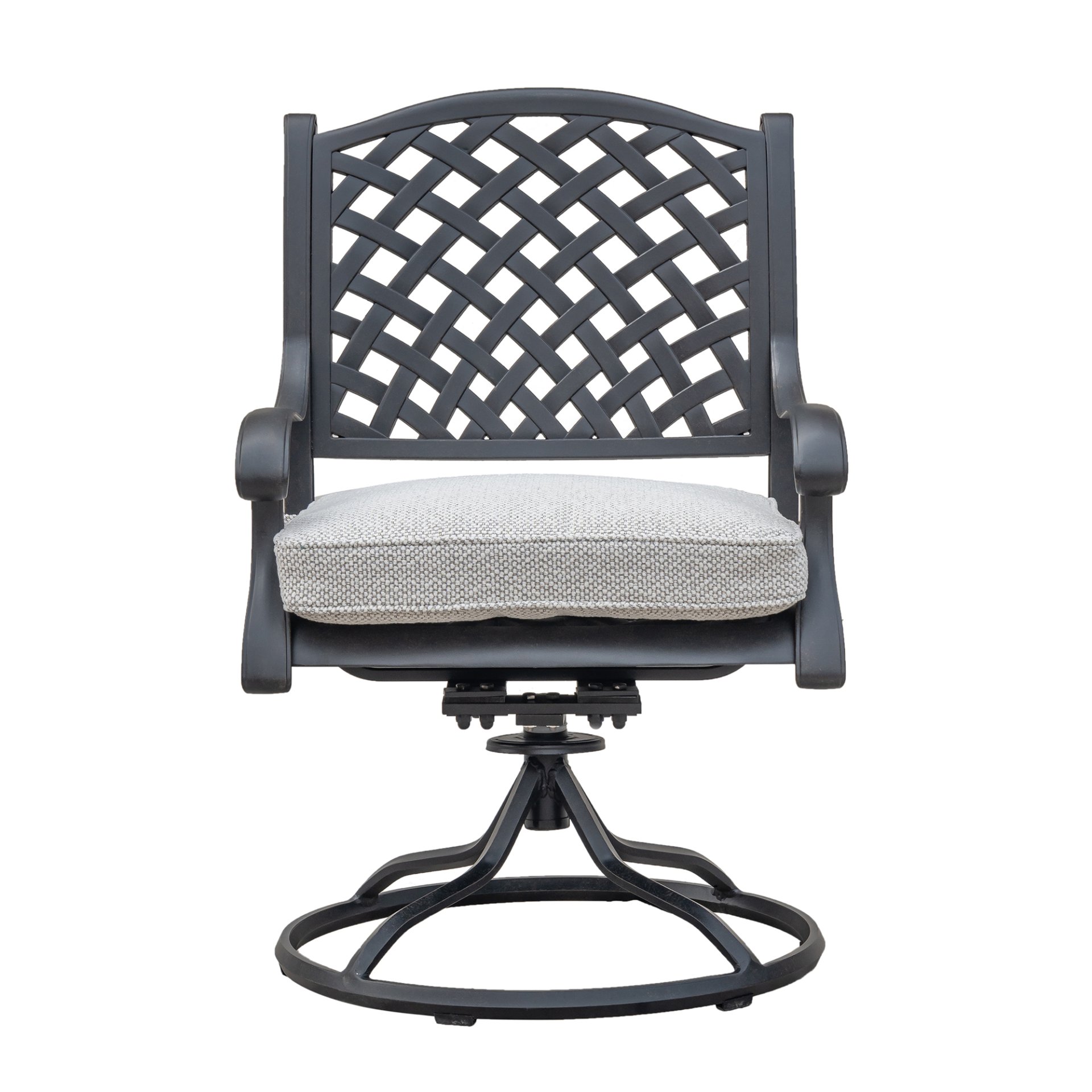 Durable Outdoor Dining Swivel Rockers With Cushions (Set of 2) - Sandstorm - Image 8