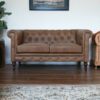 Buffalo - Leather Chesterfield Sofa - Brown - Image 10