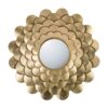 Mirrored Floral Wall Decor, Wall Mirror For Living Room Entryway - Gold - Image 2