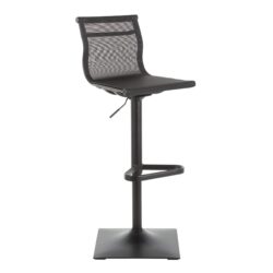 Mirage - Contemporary Barstool - Black Mesh