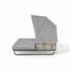 Outdoor Patio Daybed Rattan Daybed Outdoor Sunbed With Detachable Pillows For Patio, Backyard, Pool - Gray - Image 21