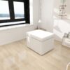 Modern Convertible Sofa Bed 4 In 1 Folding Ottoman Sleeper With Adjustable Backrest - White - Image 9