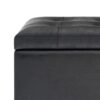 Cosmopolitan - Storage Ottoman - Distressed Black - Image 5