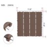 Interlocking Deck Tiles, 44 Pack Patio Deck Tiles, XSquare Waterproof Outdoor All Weather Use, Outdoor And Indoor Patio Decking Tiles For Poolside Balcony Backyard - Brown - Image 3