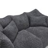 Comfortable Dual Beanbag Chair With High Resilience Foam Core For 2 People - Black - Image 21
