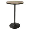 Dakota - Industrial Adjustable Bar / Dinette Table - Black - Image 2