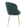 Lindsey - Contemporary Chair - Gold / Green - Image 2
