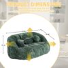 Bean Bag Sofa Lazy Sofa Durable Comfort Lounger High Back Bean Bag Chair Couch For Adults And Kids - Emerald - Image 9