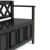 Amherst - Entryway Storage Bench - Black - Image 4