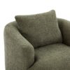 360° Swivel Chair, Chenille Upholstered Barrel Sofa Chair With Throw Pillow, For Living Room, Office - Green - Image 17