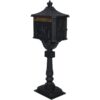Cast Aluminum Mail Box, Postal Box, Mailbox - Black - Image 12