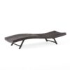 Kauai - Modern Style Pe Wicker Chaise Lounge - Brown Multi - Image 8