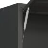 Heavy Duty, Metal Wall Mounted Tool Storage Cabinet Steel Metal Garage Storage Cabinet - Black / Gray - Image 22
