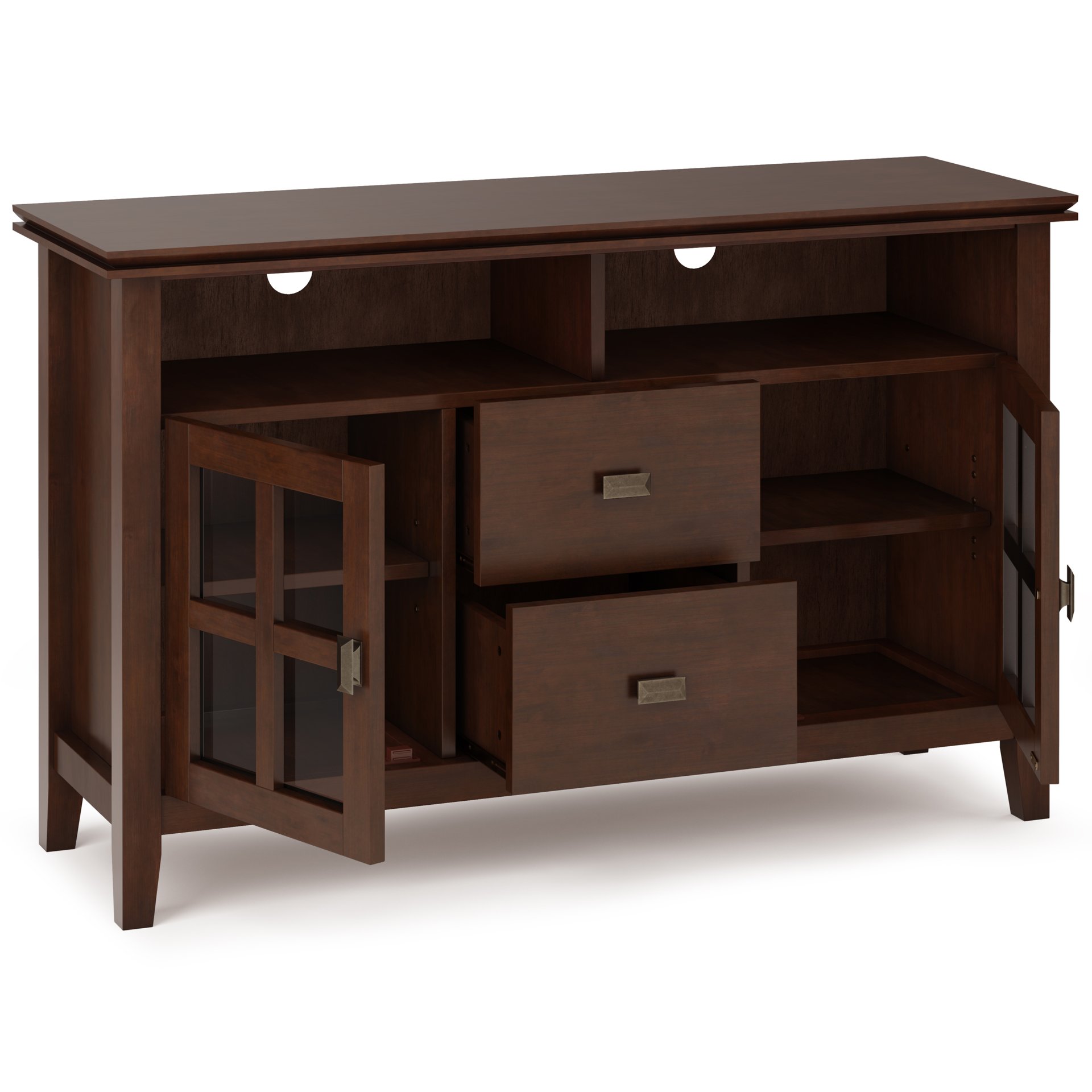 Artisan - TV Media Stand, Handcrafted - Russet Brown - Image 9
