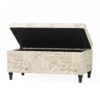Parisian Upholstered Fabric Storage Ottoman - Beige / Reclaimed Natural - Image 6