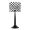Jasper - Contemporary Buffet Lamp (Set of 2) - Matte Black / Clear Crystal - Image 2