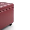 Cosmopolitan - Storage Ottoman - Red - Image 4