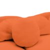Modern Living Room Sofa Lamb Velvet Upholstered Couch Furniture For Home Or Office - Orange - Image 16