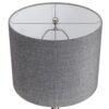 Lenuxe - Contemporary Table Lamp (Set of 2) - Nickel / Gray - Image 4