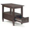 Warm Shaker - Narrow Side Table - Tobacco Brown - Image 2