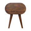 Circular Nightstand - Chestnut - Image 9