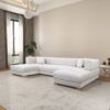 Marlow - U Shape Corner Sofa - Ivory - Image 5