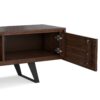 Lowry - Handcrafted, TV Media Stand - Distressed Charcoal Brown - Image 8
