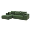 Modular Sectional Living Room Sofa Set, Modern Minimalist Style Couch, Upholstered Sleeper Sofa Salon, 2 Piece Free Combination, L-Shape - Green - Image 2