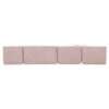 Modern Upholstered L Shape Sofa With 2 Chaise Lounges And Five Back Pillows Boucle Fabric - Pink - Image 20