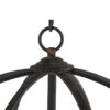 4 Light Metal Chandelier, Hanging Light Fixture With Adjustable Chain For Kitchen, Bulb Not Included - Black - Image 5