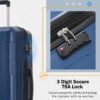 2 Piece Luggage Set With Bags Expanable Spinner Wheels ABS Lightweight Suitcase With Tsa Lock 20" / 28" - Blue - Image 8