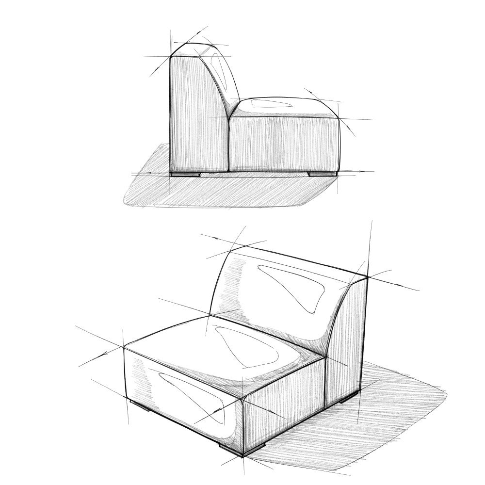 Rex - Center Sofa Module - Sienna - Image 3