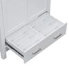 Bathroom Vanity With Single Sink, Combo Cabinet Undermount Sink, Bathroom Storage Cabinet With Two Doors And A Drawer, Soft Closing, Multifunctional Storage, Solid Wood Frame - White - Image 16