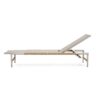 Hargrove - Outdoor Patio Aluminun Chaise Lounge, Outdoor Mesh Seat - Natural / Silver - Image 11