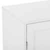 Sleek And Modern Shoe Cabinet With Adjustable Shelves, Space Saving Design Side Board For Various Sizes Of Items - White - Image 12