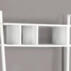 Computer Desk For Home Office, Laptop, Leaning, Storage Shelves, Contemporary & Modern - White - Image 2