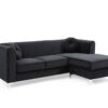 Delray - Sofa Chaise - Black - Image 8