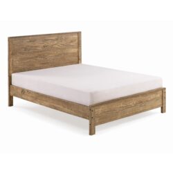 Albany - Twin Bed Frame With Headboard, Heavy Duty Modern Rustic Twin Size Bed Frames - Walnut